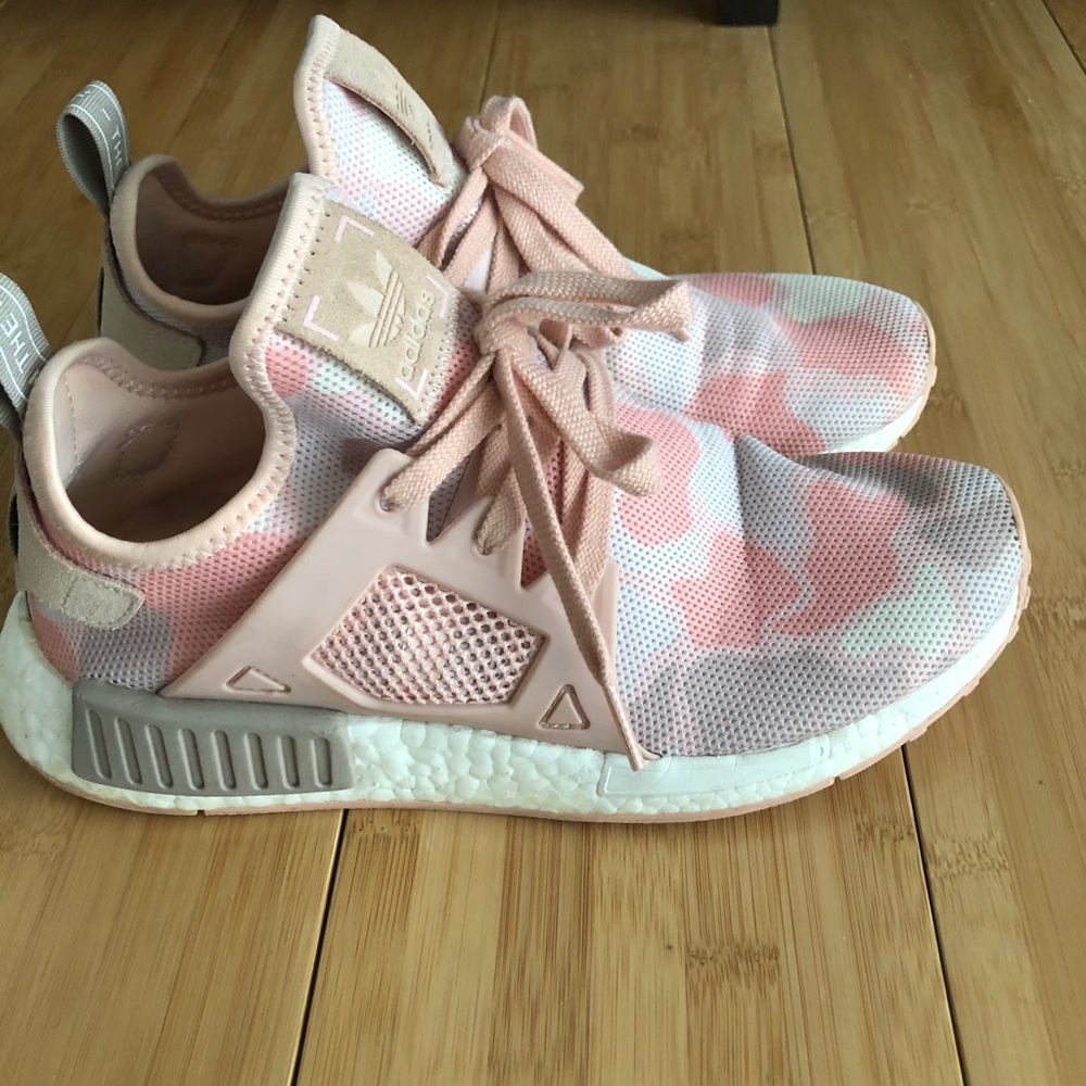 NMD Pink Camo Sneakers Used